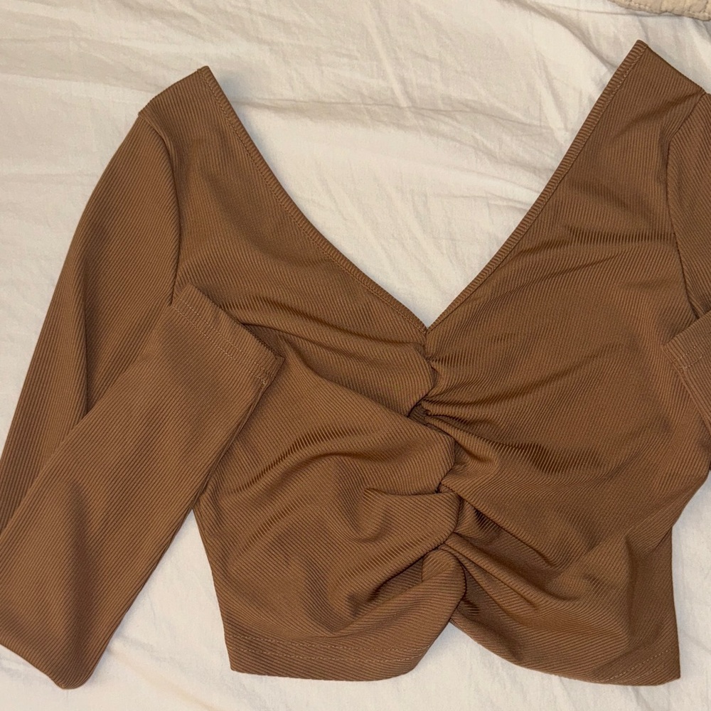 SHEIN crop long sleeve
